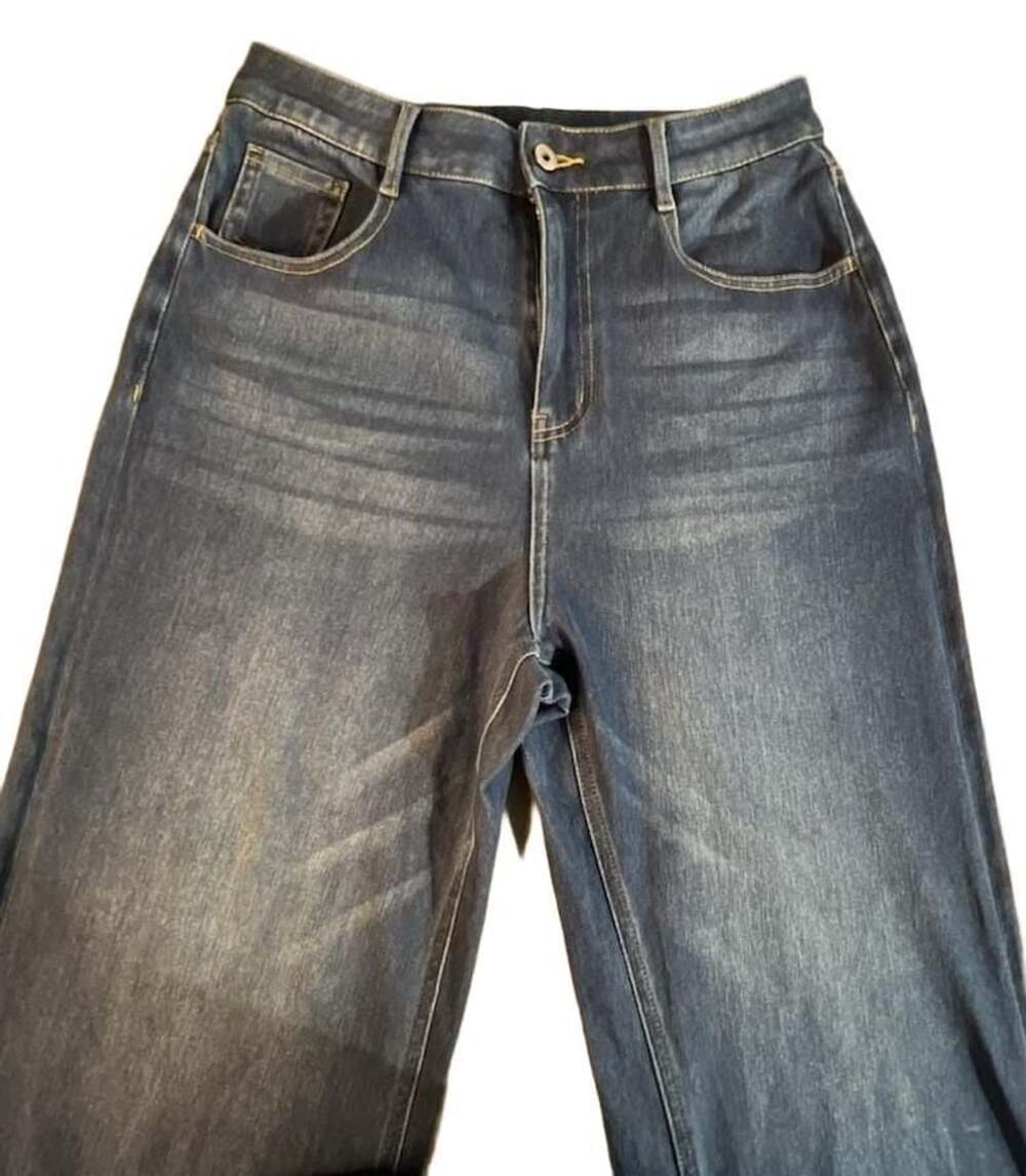 Halara Flex High Waisted Jeans Size M Denim Wide Leg Pockets